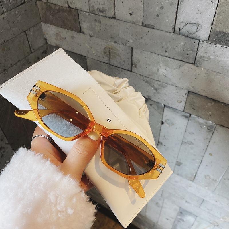 Vintage Black Square Sunglasses Women Luxury Brand Small Rectangle Sun Glasses Female Gradient Clear Eyewear