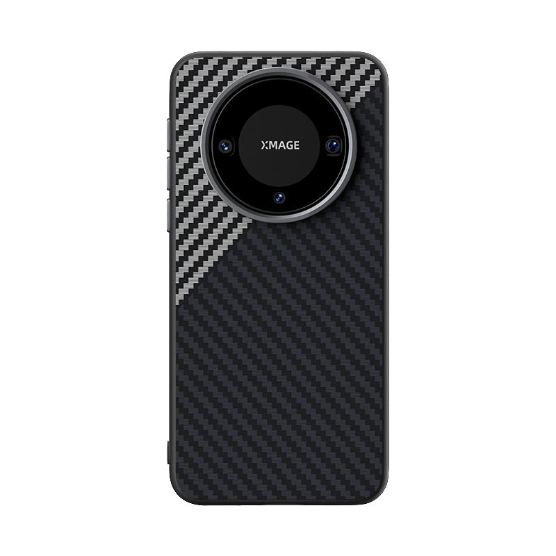For Huawei Mate 60 Carbon Fiber Case Slim Magsafe Magnetic Wireless Charger Drop Test Mate 60 Pro Case Metal Lens Grip Funda