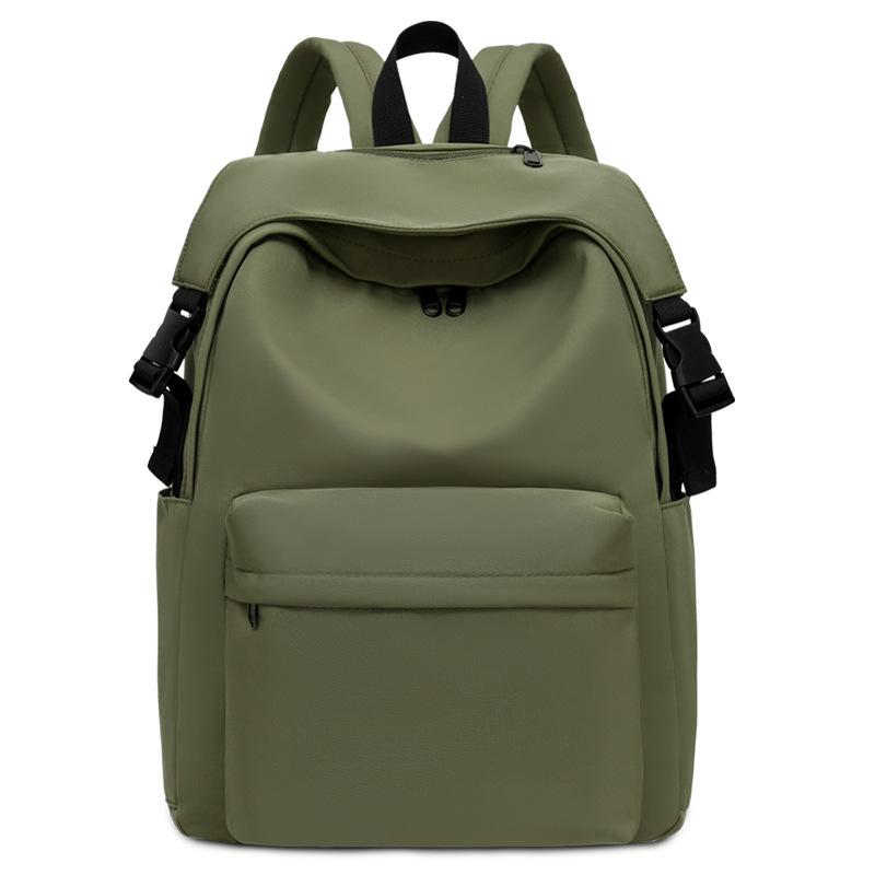 New Simple Travel Bag Solid Color Backpack Casual Outdoor Large Capacity Backpack Small Fresh Student Schoolbag