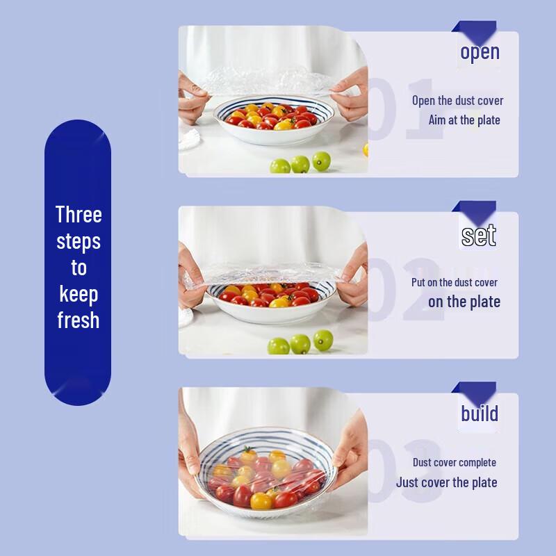 MiaoJie Einweg-PE-Elastische Lebensmittelabdeckungen