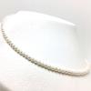 Isowa Pearl (Ise-Shima pearl specialty store) Freshwater pearl necklace 3.5-4.0mm White Silver Adjustable 70119