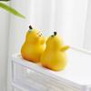 1 Paar niedliche umarmende Birnen Buchstützen, Harz Birne Buchständer, Cartoon Obst Buchhalter Stopper für Zuhause, Büro, Bücherregal Dekor