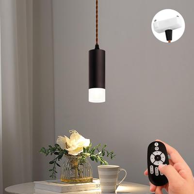 ANWIO Pendant Light, Spotlight for Ceiling Mount, 100cm Adjustable, 4.5W Power Consumption (40W Equivalent), Includes LED Bulb, Remote Control, Cord,