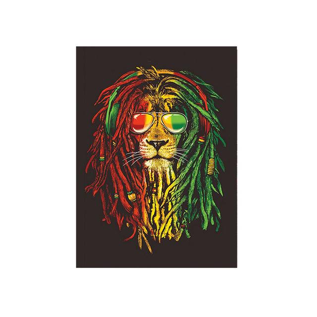 Colored lion wall art graffiti paintings for interior decoration posters and hd pictures for decor living room canvas painting
