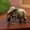 Minature Elephant Tortoise Dog Figurines Tea Pet Table Ornament Decorations Metal Animal Crafts Home Decor Living Room