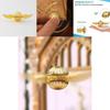 Hochwertiger Metall Engel Flügel Fidget Spinner Goldene Farbe Ideales Stressabbau Spielzeug