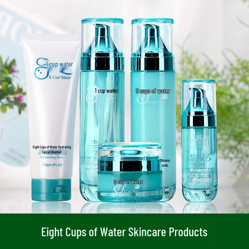 Eight Cups of Water Skincare: Hydrating Toner & Emulsion Set for Moisturizing, Refreshing, Radiant Skin