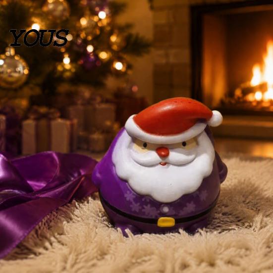 Portable Stress Balls Christmas Squeeze Toy, Santa Claus Shape Soft TPR Relief Sensory Fidget Relaxation for Adults Durable Novelty Hand Kneading Toy