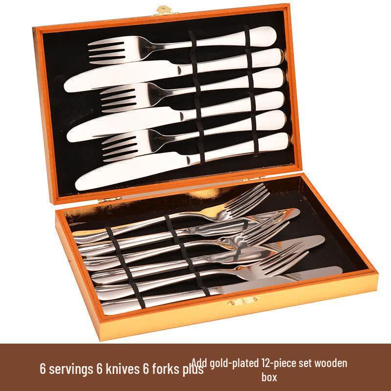 Ruhan 12-Piece Stainless Steel Flatware Set