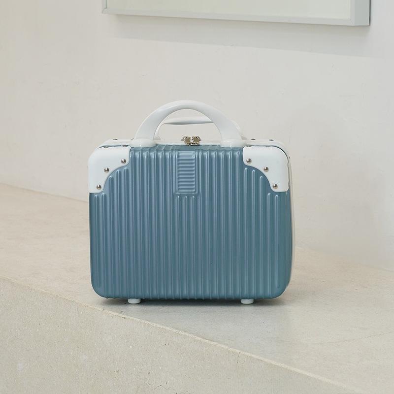 1Pc Cosmetic Case Women's Small Portable Suitcase Travel Storage Bag Small Suitcase Children