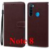 For Xiaomi Redmi Note 8 Pro Deksel Silikon Lær Lommebok Telefondeksel for Redmi Note 8 Deksel Redmi Note 8 Pro Flipdeksel Coque Fundas