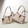 New Stylish Color-blocked Shoulder Bag, Large-capacity Commuter Tote Bag, Casual and Versatile, High-end Handbag