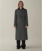 Mott Wool Single Long Coat - Gray