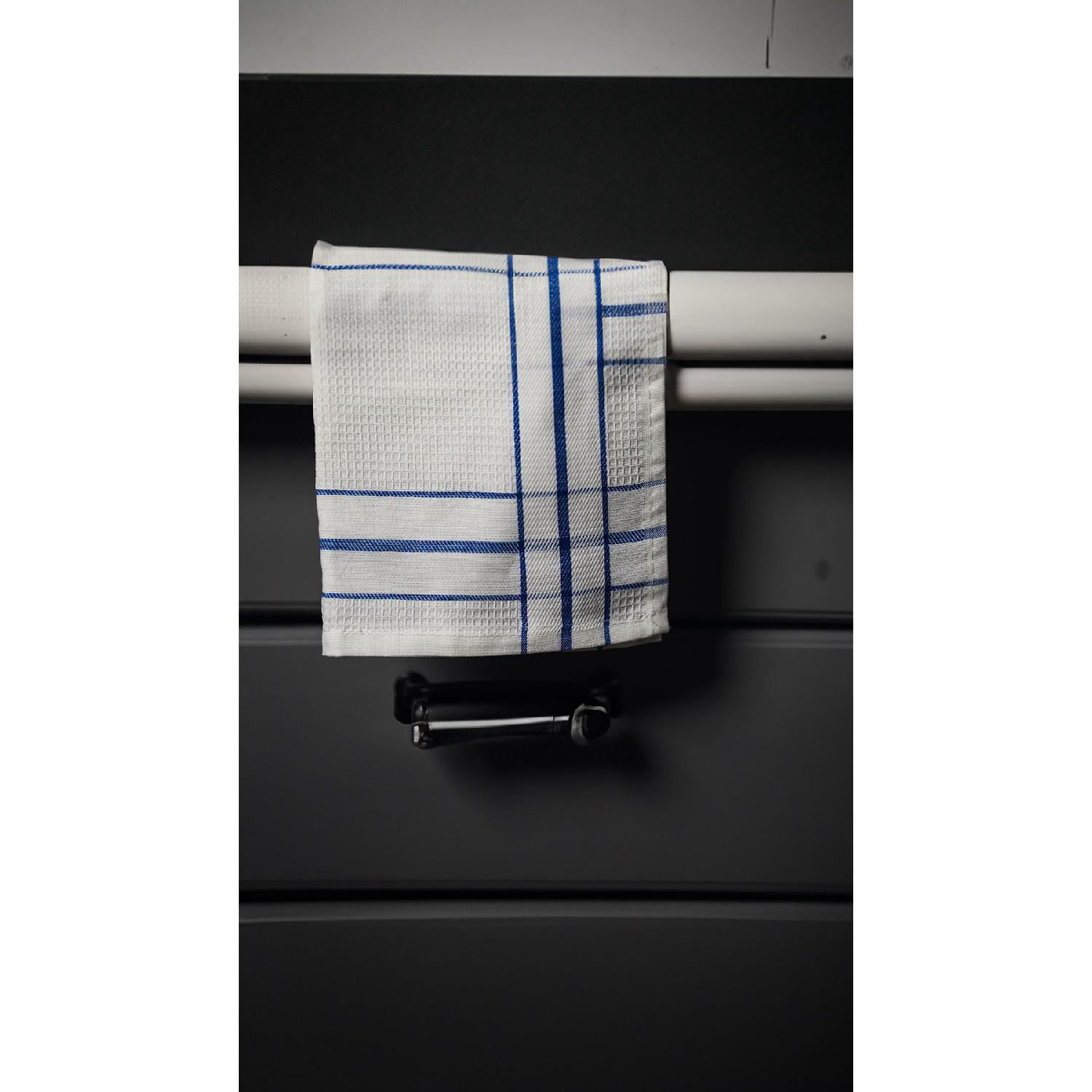 

Кухонна ганчірка в блакитну смужку, спеціальна 100% бавовна