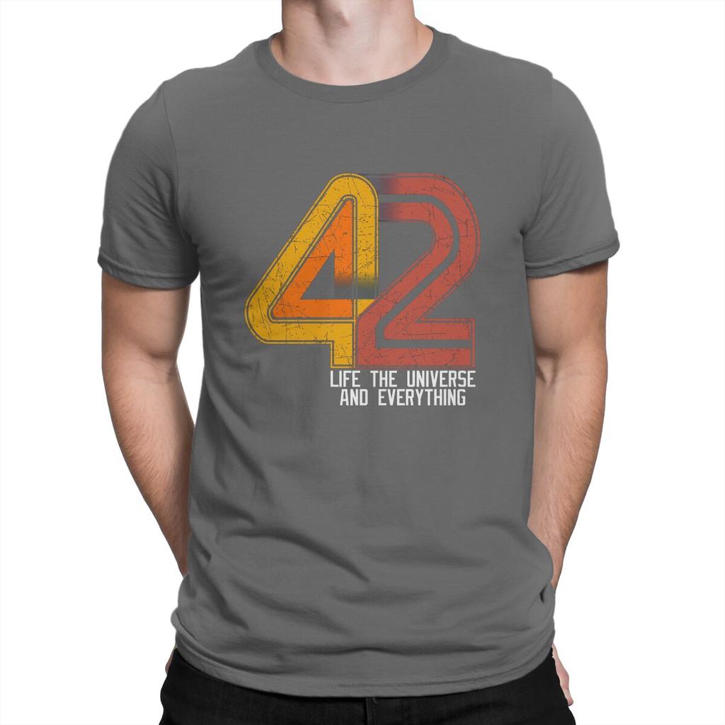 Life the Universe and Everything Men T Shirts The Hitchhikers Guide To The Galaxy Film Awesome Tees Short Sleeve O Neck