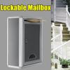 Outdoor Security Locking Mailbox Letter Box Suggestion Box Newspaper Mail Letter Post Home Garden Aluminum Alloy Mailbox