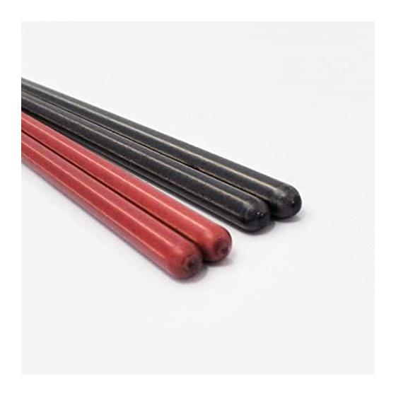 Kawaii Haze Chopsticks Set (18cm) with Chopstick Rests - NV x RD, Dishwasher Safe, Non-Slip, Antibacterial, Made in Japan