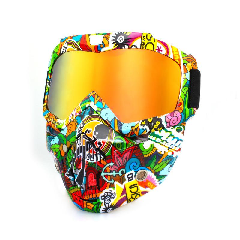 Retro face masks, goggles, off-road motorcycles, racing goggles, outdoor cycling glasses, skiing
