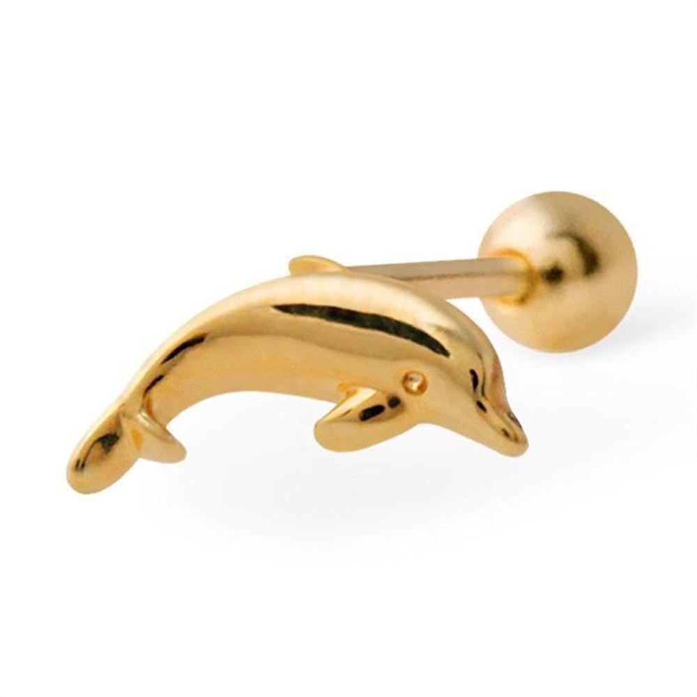 [Onm] Onm 14K Gold Pin Piercing Dolphin (S9594093)