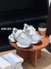 Platform Dad Shoes Women's Spring Summer 2025 New Retro Gray Pair of Shoelaces Crooked Head Niche Casual Sports Shoes