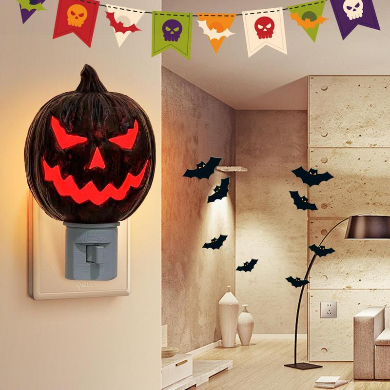 Scary Pumpkin Night Light Bedside Lamp Led Lamp Nursery Lamp Bright Night Lights Plug Into Wall Led Night Lights Plug Into Wall