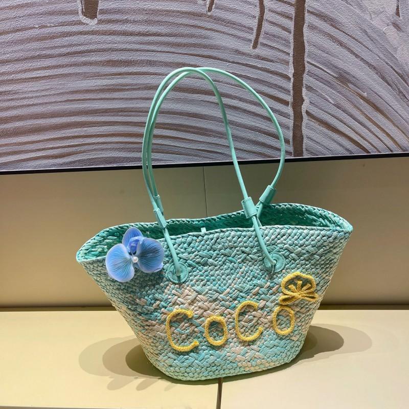 

Hand-woven Lafite Handbag One-shoulder Lettered Casual Shoulder Bag All-matching Fashion Barbie Style Collect and purchase, give a thick inner bag