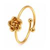 Rose Gold Titanium Steel Ring for Women - Colorfast, Light Luxury Korean Style, Minimalist Stainless Steel Jewelry.