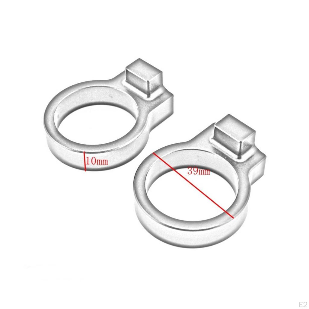 2 Pieces Handlebar Riser with Mounting Block 39mm Mount Sleek
