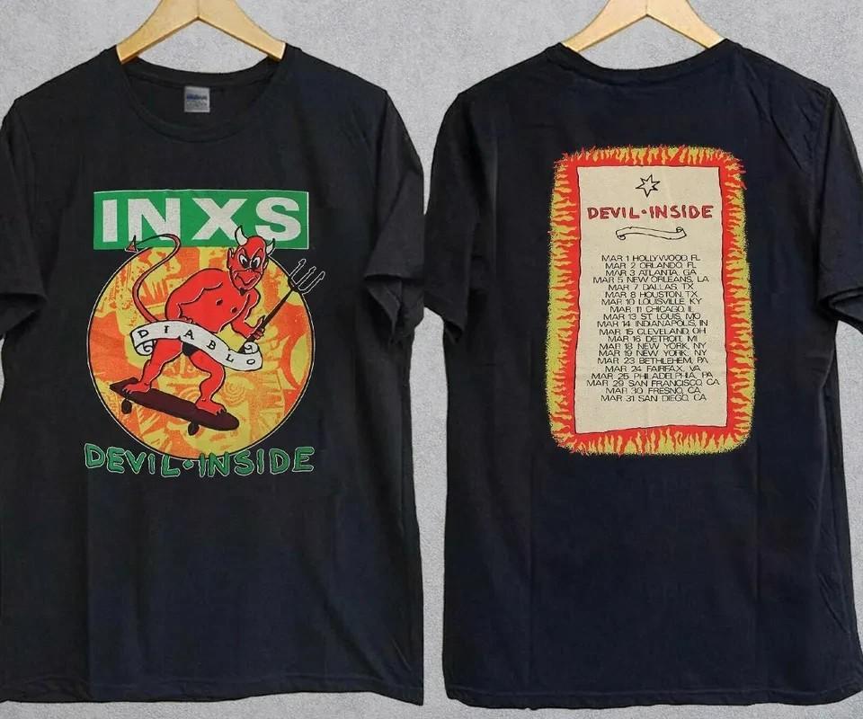 Vintage 1987 INXS Kick Tour Devil Inside TShirt XXL