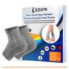 Izzori Silicone Gel Heel Socks For Dry Hard Cracked Heel Repair Pad, (Free Size, Grey, 1 Pair), Gray