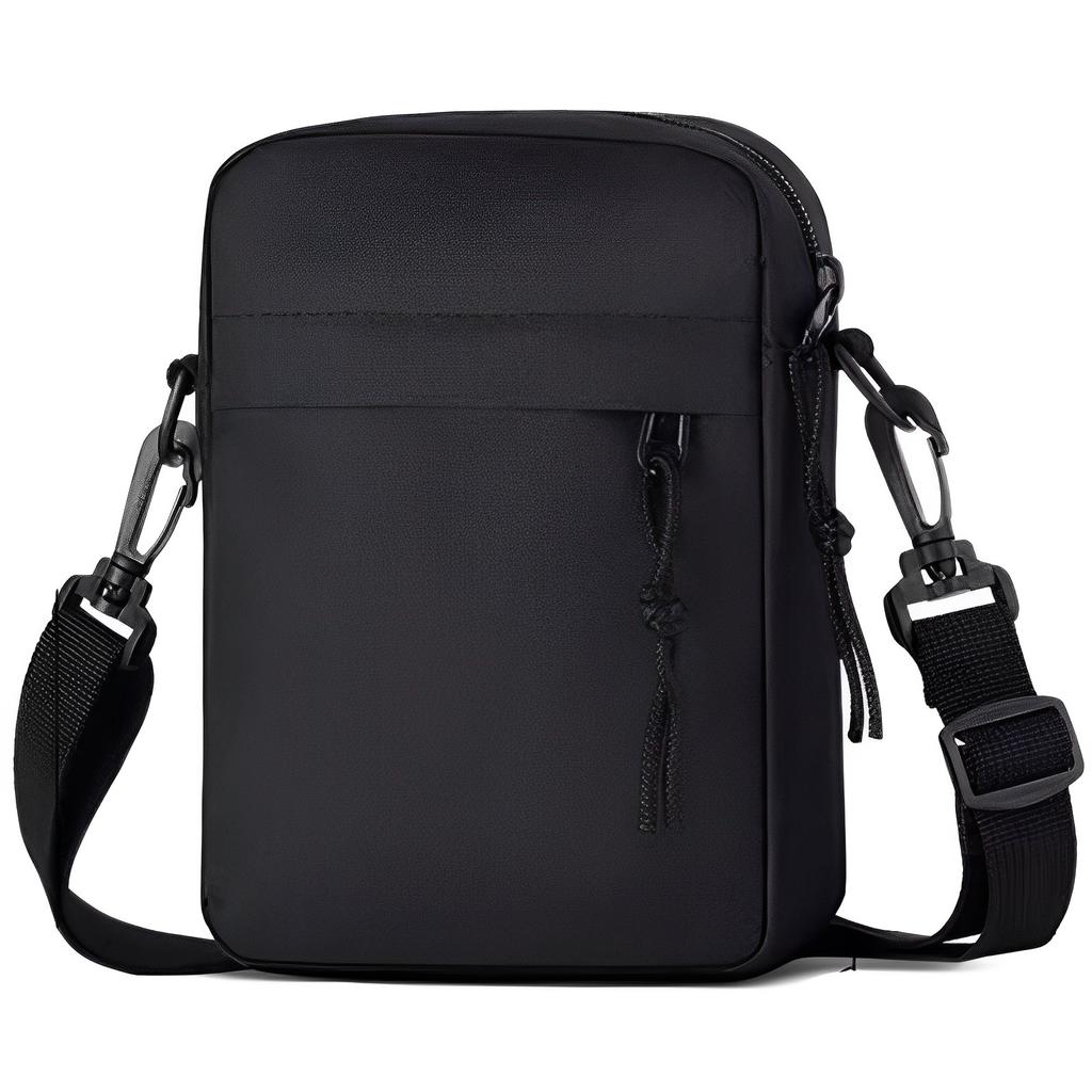 Warrior Stylish Casual Portable Nylon Crossbody Bag Unisex Bags Black H35B03U5106201