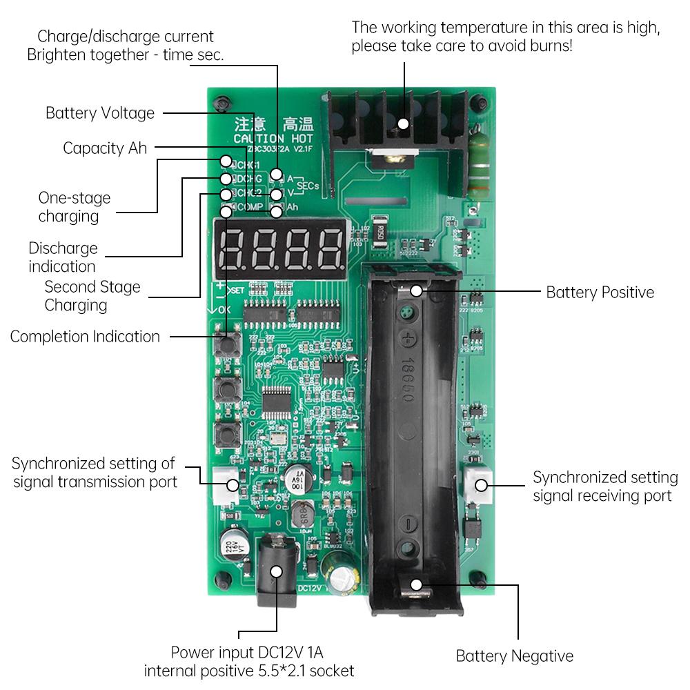 4-channel 18650 Battery Capacity Internal Resistance Tester Automatic Charging and Discharging Module Internal Resistance Tester