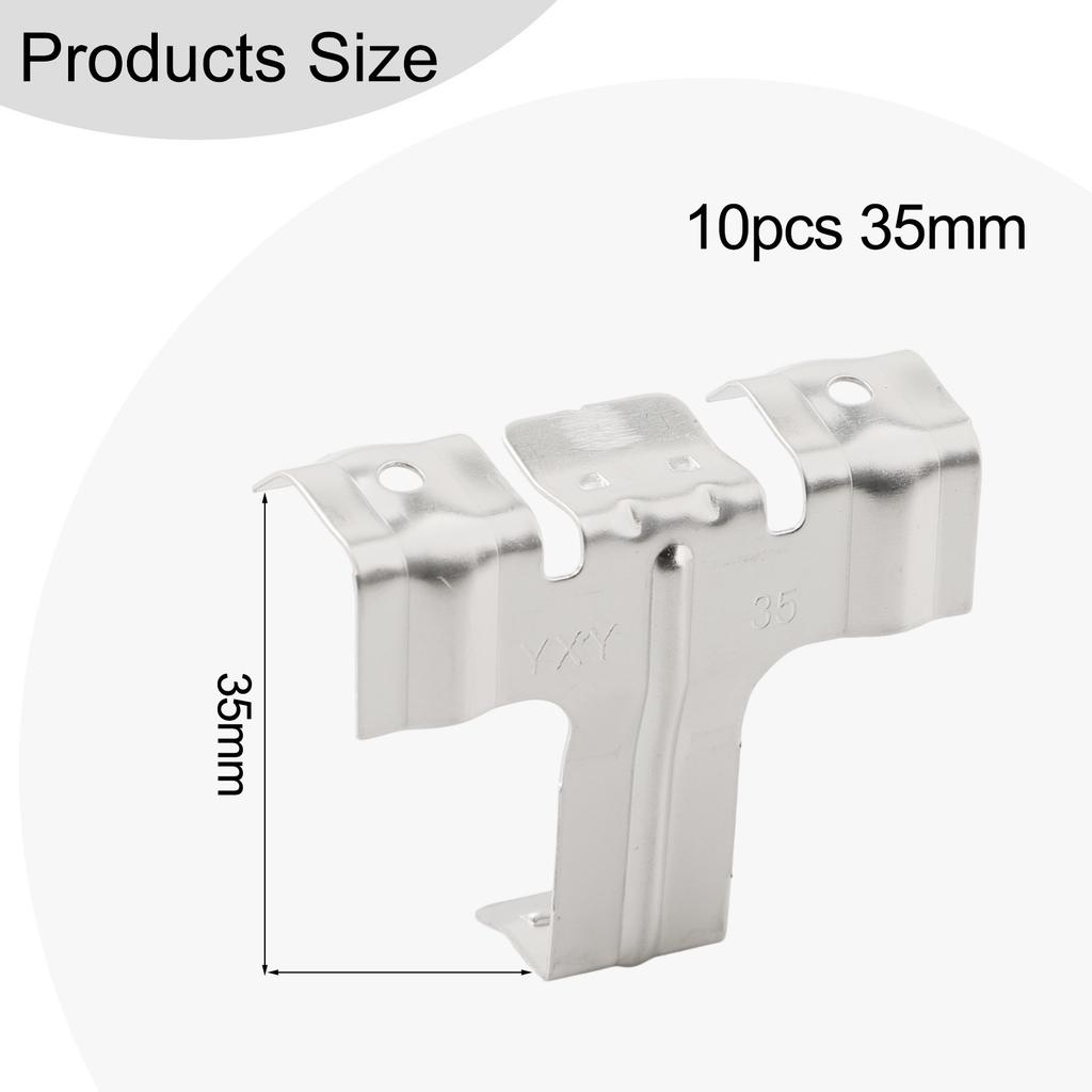 For Power Generation Increase Stainless Steel Solar Clips Solar Panel Water Guide Long-lasting For 35mm Solar Panels