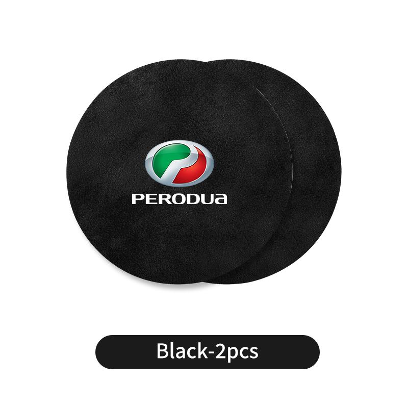

2pcs Leather Car Coasters Water Cup Pad Accessories For Perodua Kanchil Kenbala Kennery Keliss Myvi VIVA Nautica