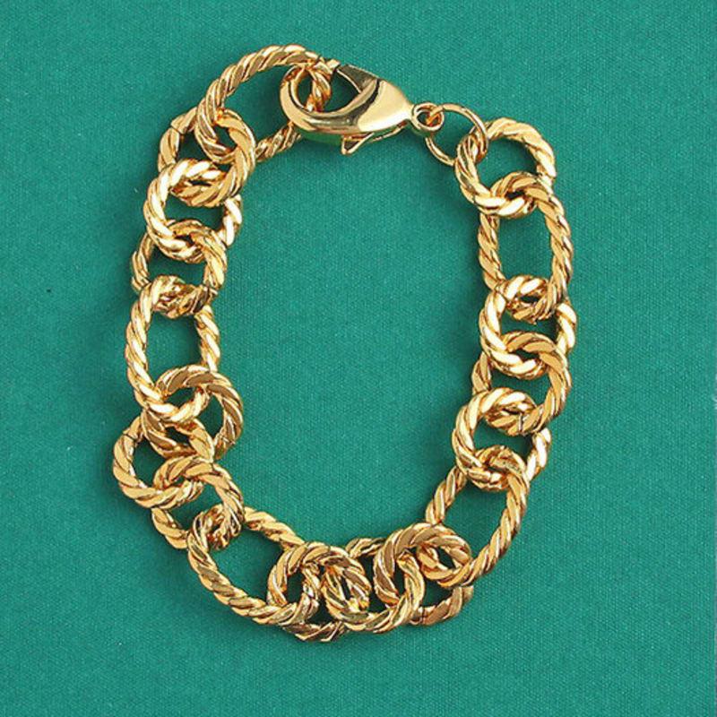 AUGUST ALICE Bold Rope Chain Bracelet _ Gold