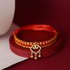 Pet Collar: Hand-Woven Red Rope Necklace with Longevity Lock for Cats and Dogs - Attracts Wealth and Fortune
