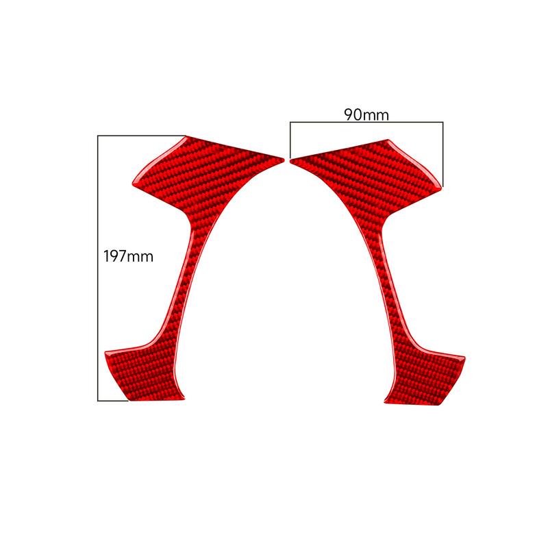 New Car Steering Wheel Button Cover Trim Sticker Decoration For Chevrolet Silverado Sierra 2007-2013 Red Black Carbon Fiber Look