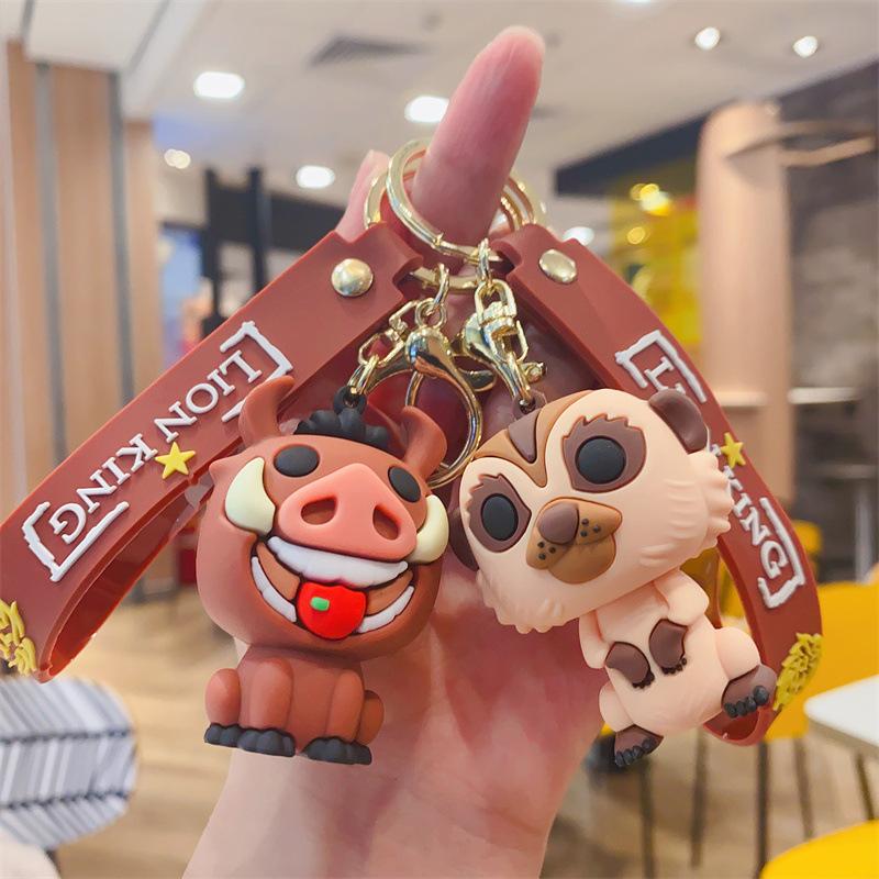 Kreativ Tecknad Söt Nyckelring Nyckelring Trendig Cool Djurhänge Herr- och Damväskor Gåva Tillbehör