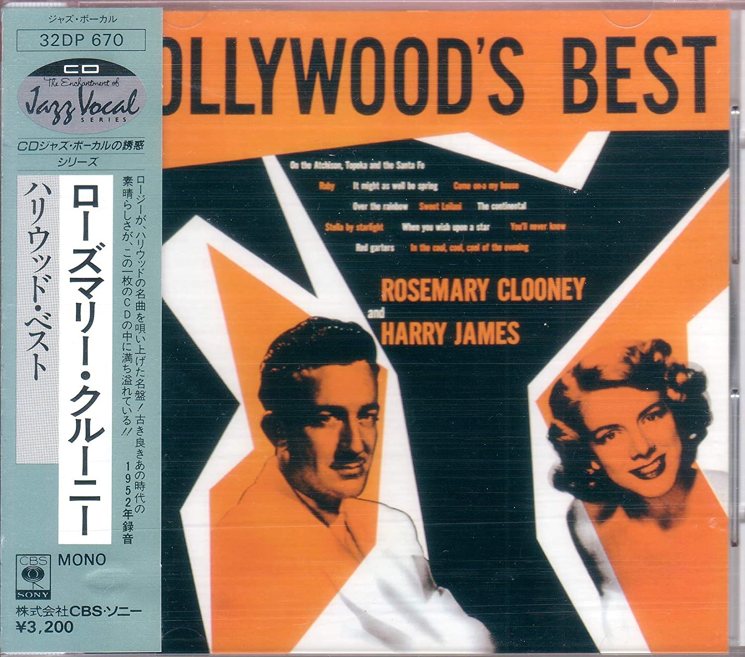 

CD ROSEMARY CLOONEY - Hollywood best 32DP670 Japan Jazz Used