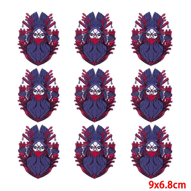 10 unids/lote, venta al por mayor, parche bordado, parches para planchar para ropa, parches para ropa, chaquetas, apliques de decoración, suministros para coser
