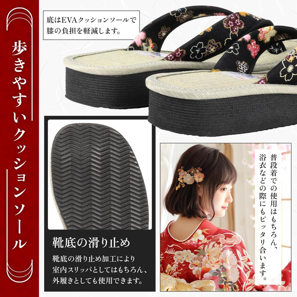 Zori Sandals with Choice of Insoles sandals for indoor and outdoor Setta Geta Sandals with Hemp Made in Japan color and design chosen at LL
