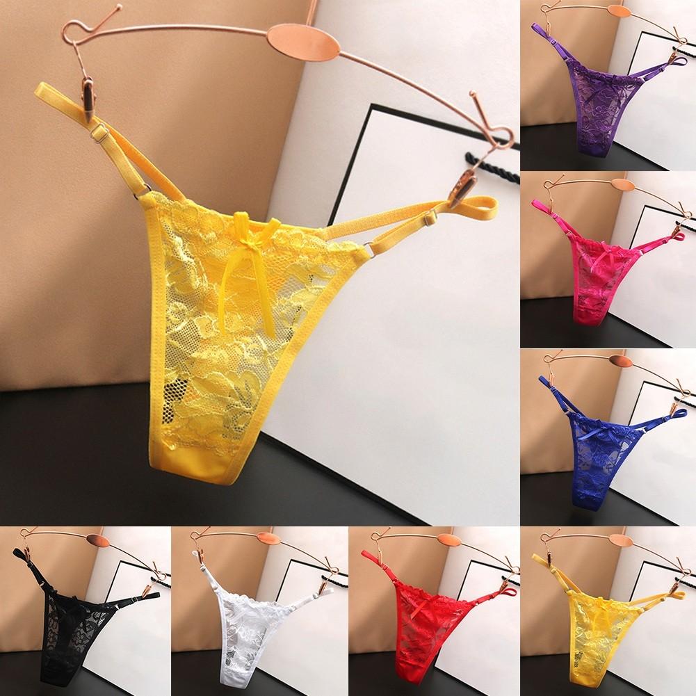 Lace G-string Thongs Underpants Sexy Transparent Underwear Slight Stretch