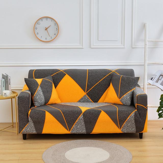 Floral Printing Stretch Elastic Sofa Cover For Living Room Slip -Resistant Sofa Towel Couch Cover Sectional Furniture Slipcover for Home