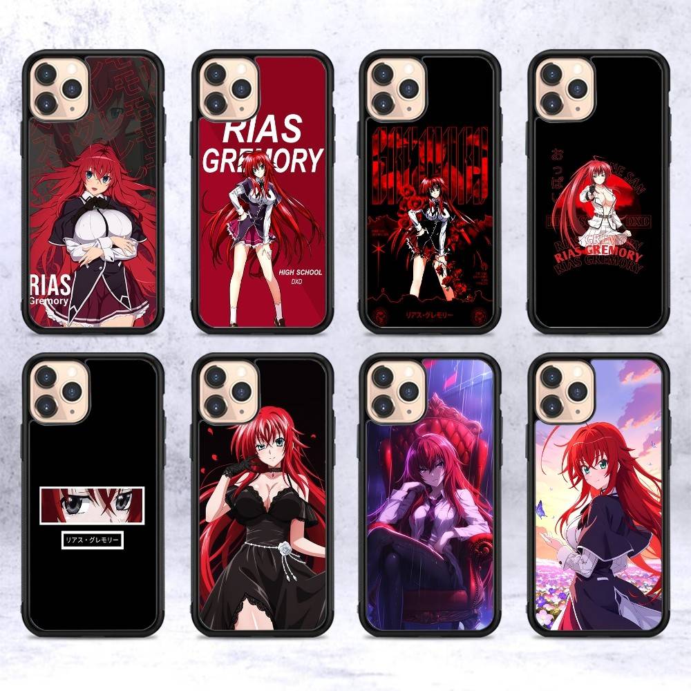DXD Rias Gremory Mobile Cell PC+TPU Phone Case For iPhone 17 16 15 14 PRO MAX 11 12 13 PLUS MINI Cover