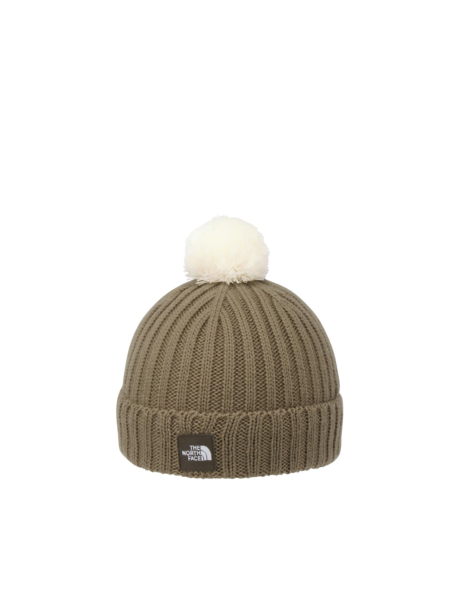 

The North Face Baby Pom Pom Cappucho Knit Classic Khaki Hat, (BF)