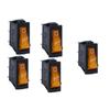 4/5pcs Rocker Switch Lighted KCD3 Rocker Switch On Off 3 Pin 2 Position Boat Rocker Switches 125V 250V AC SPST