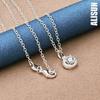 925 Sterling Silver AAA Zircon Pendant Necklace Fashionable Wedding Jewelry