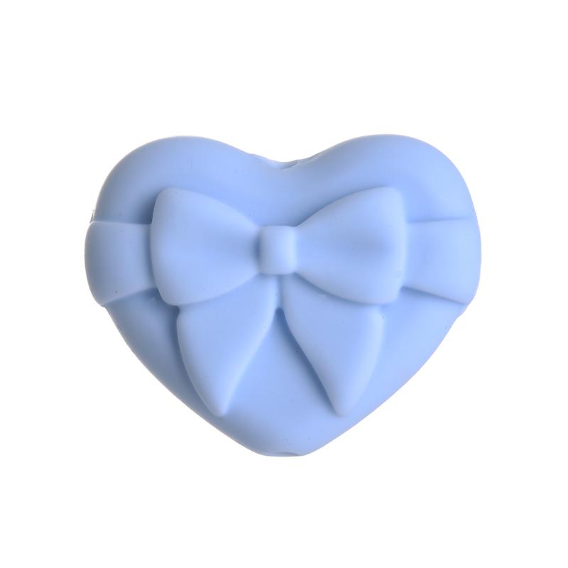 10 Stück Fünfzackiger Stern Herz Mond Silikonperlen Lebensmittelqualität Beißring DIY Schnullerkette Zubehör Baby Zahnen Spielzeug BPA Frei