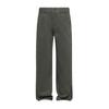 Solid color simple trendy brand versatile lyocell casual pants men's trendy brand loose wide-leg straight elastic waist long pants