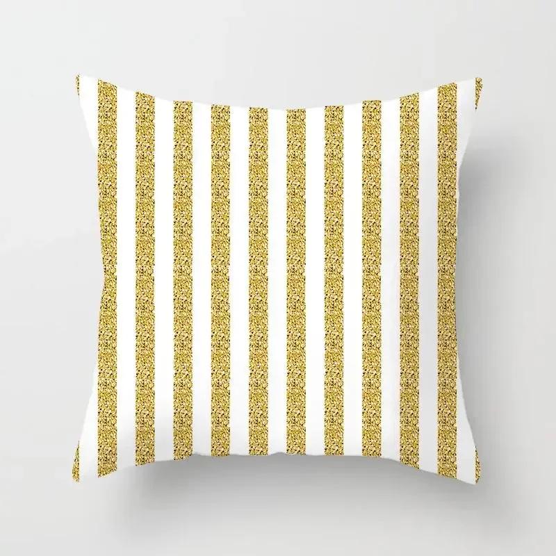 Golden Sofa Pillowcase Digital Printing Office Cushion Cover